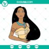 Princess Pocahontas SVG images and clipart for download, featuring high-quality designs of the Disney character.