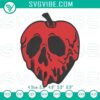 Poison Apple embroidery design inspired by Snow White's Disney villain, perfect for crafting projects.