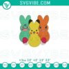 Pokémon Pikachu Happy Easter Peeps embroidery design file, cute festive pattern for Easter celebrations.