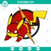 Pokemon Pikachu Flash SVG with cute cartoon design for download in PNG, DXF, EPS formats.