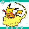 Pokemon Son Goku and Pikachu Dragon Ball SVG images, PNG, DXF, and EPS files for download - cute and unique crossover fan art.