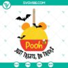 Winnie the Pooh Halloween SVG files, featuring cute treats and no tricks. Perfect for Halloween crafting projects.
