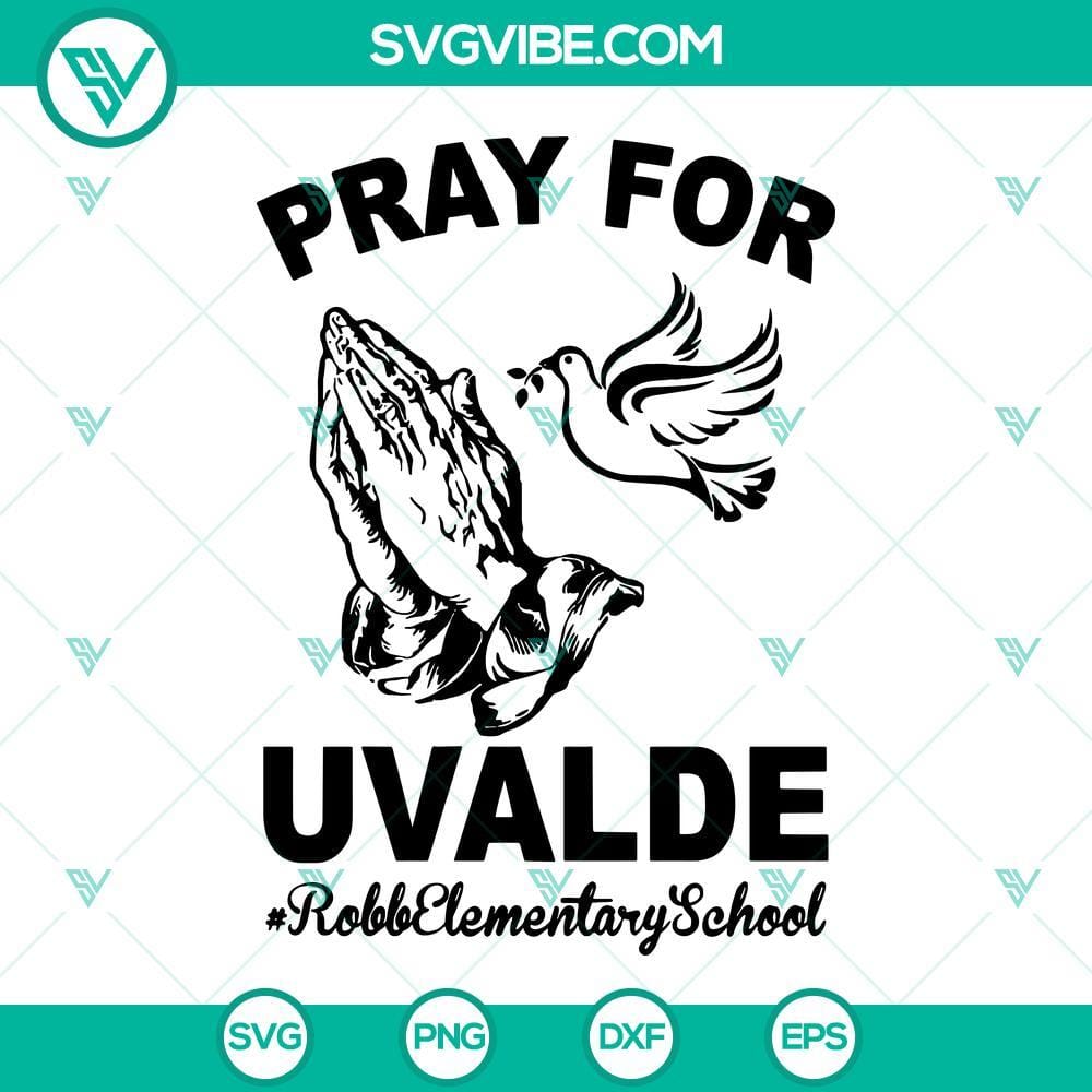 Pray For Uvalde SVG, Pray For Uvalde Svg, Texas Strong Svg, Uvalde Strong Svg Pray For Uvalde, Texas Strong SVG - a powerful design with words "Pray For Uvalde" in a strong and supportive display.