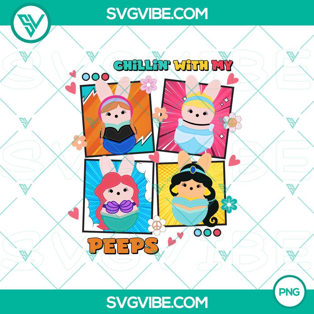 Princess Chillin With My Peeps PNG Images, Disney Princess Bunny Easter PNG File, Disney Princess Peeps PNG Download Disney Princess chilling with Peeps, Easter bunny themed PNG images for download.