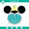 Princess Elsa themed Disney Princess Mouse Ears SVG file in PNG DXF EPS cut formats. Perfect for DIY projects.