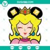 Princess Peach Mickey Ears SVG Download featuring Peach Toadstool design. Perfect for Super Mario fans.