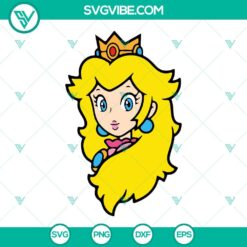 Princess Peach SVG Images Bundle, Princess Toadstool SVG Images, Princess Mario 5