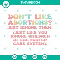 Pro Choice, Don’t Like Abortions, Feminism, Roe v Wade SVG design for digital use.