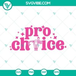 Provocative Pro Choice SVG design featuring a uterus raising a middle finger, empowered message My Body My Choice. Ideal for digital crafts and projects.