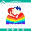 Proud Boys and Gay Pride rainbow flag SVG design for LGBT Pride Month celebration.