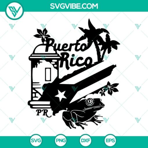 Puerto Rico flag design SVG download, clipart for Puerto Rican pride.