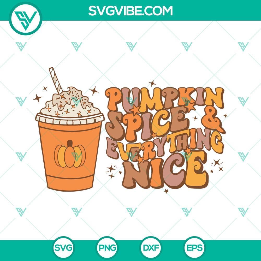 Pumpkin Spice And Everything Nice SVG Download, Pumpkin Halloween Season Pumpkin Spice And Everything Nice SVG Download for Halloween season, featuring festive pumpkin design.