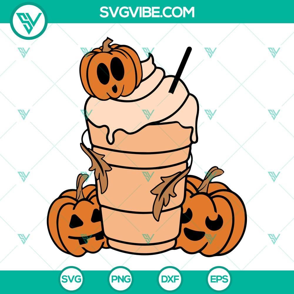 Pumpkin Spice Latte SVG, Funny Fall Halloween Drink SVG, Pumpkin SVG Funny Fall Halloween Pumpkin Spice Latte SVG download, perfect for autumn designs.