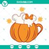 Pumpkin spice mouse heads design SVG for Cricut and Silhouette, downloadable in PNG, DXF, EPS formats.