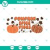 Pumpkin Spice Vibes Libbey 16oz Can Glass wrap SVG PNG DXF vector file for autumn-themed craft projects.