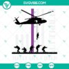 Purple Up Military Child Army Helicopter SVG featuring a military soldier. Support military families. Ideal for apparel and crafts.