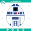 R2D2 Easter Egg SVG file with Robot Easter Egg design for Star Wars Easter Day celebration.