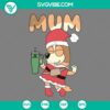 Bluey Christmas Stanley tumbler SVG design for rad moms. Festive and stylish holiday images file. Perfect for crafting projects.