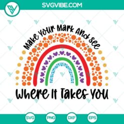 Colorful Rainbow Dot Day SVG design for your creative projects.