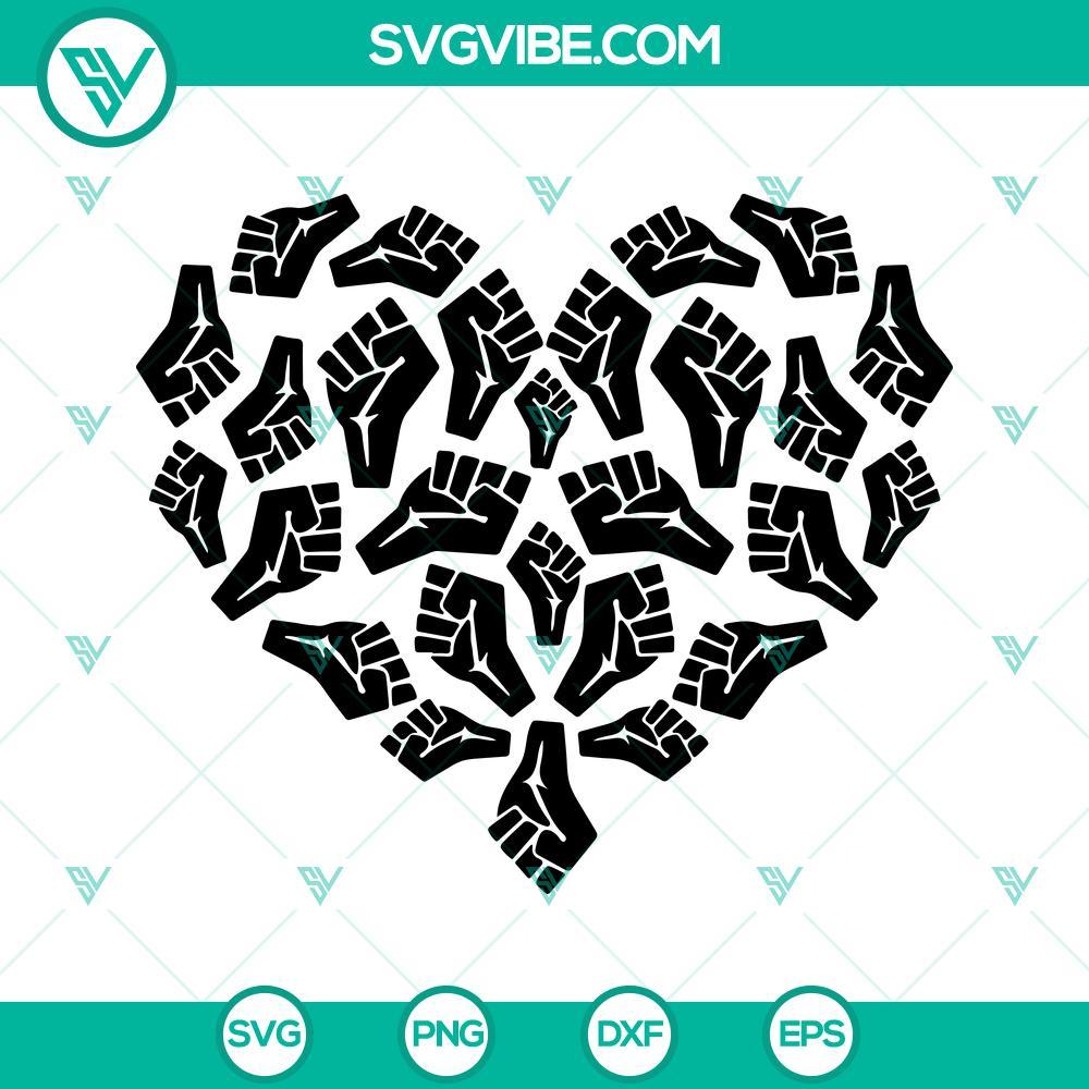 raised-fist-hand-heart-svg-black-pride-svg-juneteenth-svg-black-history-month-svg-png-dxf-eps-files-3-mockup.jpg Raised fist hand heart design with Black Pride and Juneteenth themes in SVG format for download.