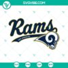 Los Angeles Rams SVG File for Cricut and Silhouette, includes PNG, DXF, and EPS formats for crafting.