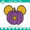 Rapunzel princess pumpkin Mickey ears embroidery design, Tangled Halloween embroidery file for digital download.