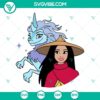 Raya and Sisu from Raya and The Last Dragon in SVG, DXF, EPS, and PNG formats for digital crafting.