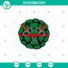 Raph Teenage Mutant Ninja Turtles SVG Download with red hot turtle shell design, ideal for crafting projects and fan art.