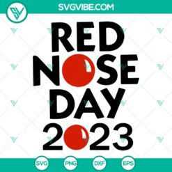 Red Nose Day SVG Image Bundle, Fund Raising SVG Images, Red Nose 2023 SVG Download PNG 9