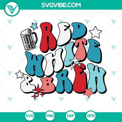 Patriotic 4th of July SVGs with red, white, and blue elements for Independence Day celebration. Ideal for crafts and decorations.