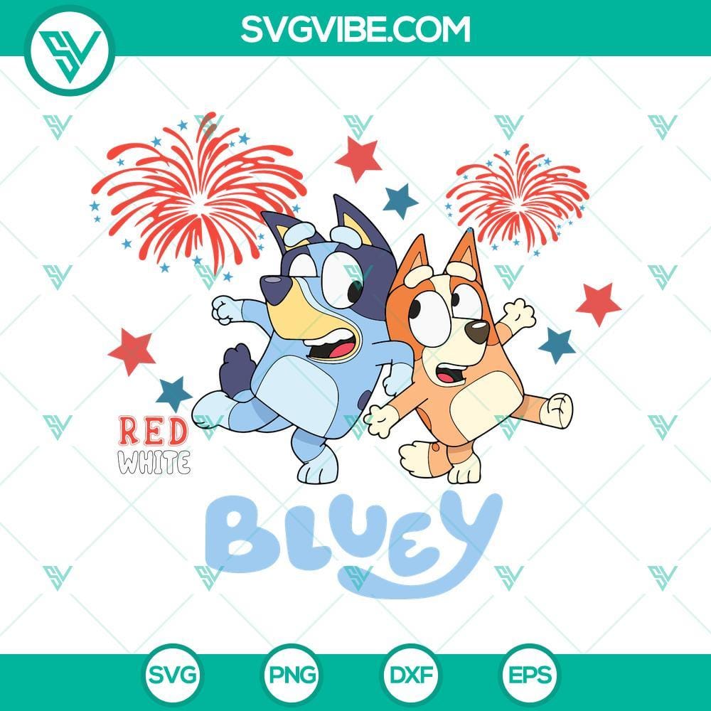 red-white-bluey-svg-bluey-and-bingo-4th-of-july-svg-fireworks-svg-bluey-independence-day-svg-png-dxf-eps-files-10-mockup.jpg Red, white, and blue SVG files featuring Bluey and Bingo celebrating 4th of July with fireworks. Great for Independence Day crafts.