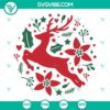 Reindeer Christmas SVG and Ornament design for download, PNG and EPS files available. Ideal for holiday crafting projects.