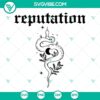 Reputation Snake, Rep, Taylor Swift The Eras Tour SVG file showcasing a digital design suitable for fans and enthusiasts.
