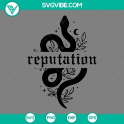 Reputation-themed snake design SVG download, Taylor Swift inspired SVG images for crafting and design projects.