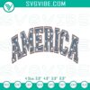 Retro America embroidery design featuring patriotic USA motifs. Ideal for machine embroidery files. Vintage American theme.