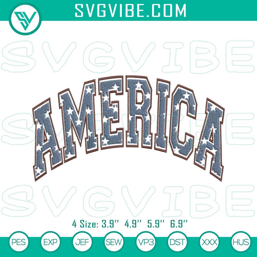 Retro America Embroidery Designs, Patriotic Machine Embroidery Files Retro America embroidery design featuring patriotic USA motifs. Ideal for machine embroidery files. Vintage American theme.
