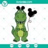 Rex with Mickey Balloon SVG file, a Disney Mickey Mouse SVG design featuring Toy Story characters for download.