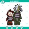 Rick Morty Jason And Freddy SVG Files, featuring scary SVG images inspired by Rick and Morty characters.