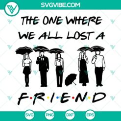RIP Matthew Perry, Chandler Bing, Friends SVG design for fans mourning the loss of a beloved friend in a digital format.