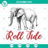 Roll Tide SVG: Alabama Elephant SVG file perfect for crafting projects. Alabama SVG design featuring an elephant.