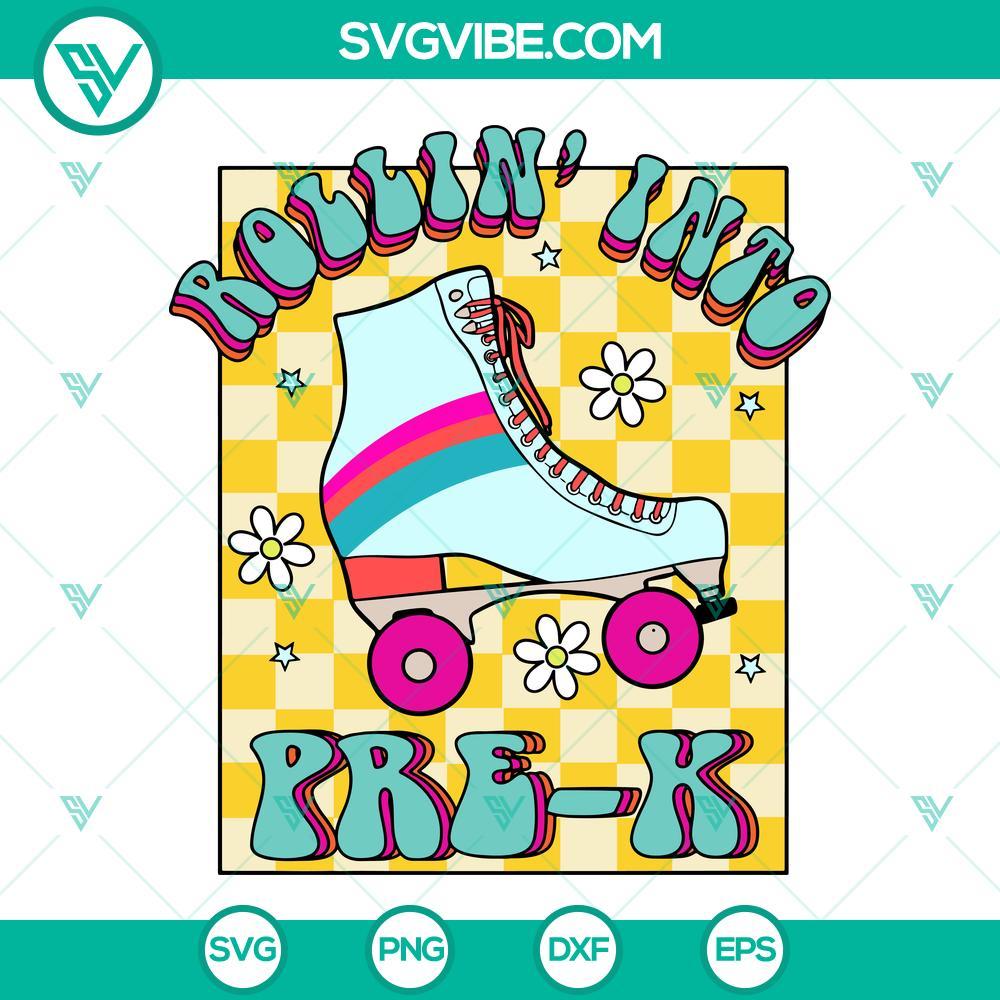 rollin-into-pre-k-svg-roller-skates-svg-teacher-svg-student-svg-back-to-school-svg-png-dxf-eps-files-2-mockup.jpg Rollin Into Pre-K SVG Download featuring roller skates, teacher and student, ideal for back-to-school crafts and projects.