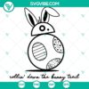 Rolling Down The Bunny Trail SVG: Easter Alien Droid Bunny Cricut design, Happy Easter Day Star Wars theme SVG for download.