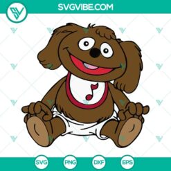 Rowlf The Dog Muppet SVG Files, Muppet Babies SVG, Disney SVG, PNG, and DXF design. Ideal for crafting projects.