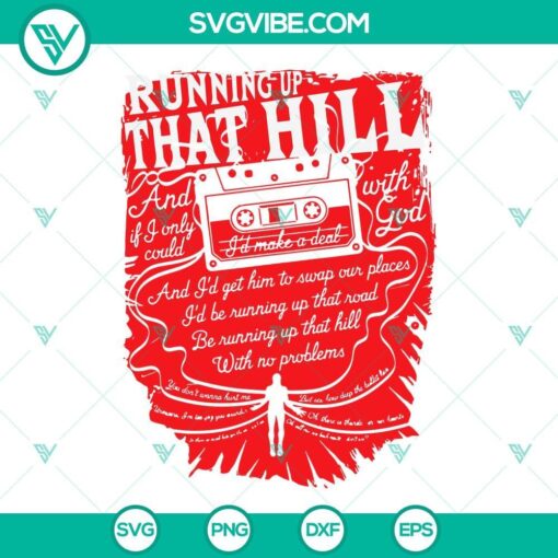 Stranger Things 4 SVG download featuring Running Up That Hill and Vecna designs, inspired by Max’s iconic look. Ideal for digital use.