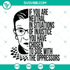 Ruth Bader Ginsburg SVG download with feminist protest design, perfect for crafting projects.