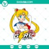 Sailor Moon inspired Rosie The Riveter anime girl power SVG file, strong feminist design.