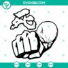 Saitama One Punch Man SVG image with Anime SVG File in PNG DXF EPS format, featuring a unique character design.