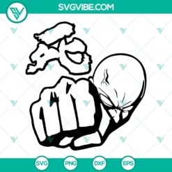 Saitama One Punch Man SVG image with Anime SVG File in PNG DXF EPS format, featuring a unique character design.