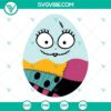 Sally Easter Egg SVG file with Nightmare Before Christmas Happy Easter designs, perfect for crafting.