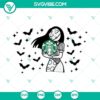 Sally full wrap Starbucks cup SVG file for Halloween featuring Sally from Nightmare Before Christmas. Perfect for crafting.